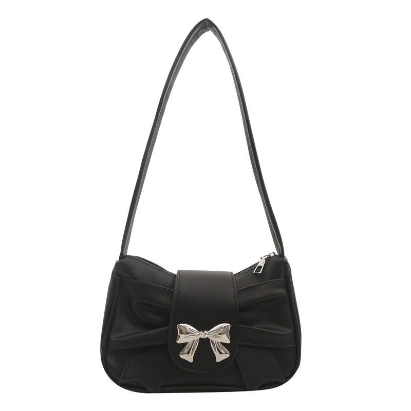 Elegante Schleifenakzent Schultertasche Karnz
