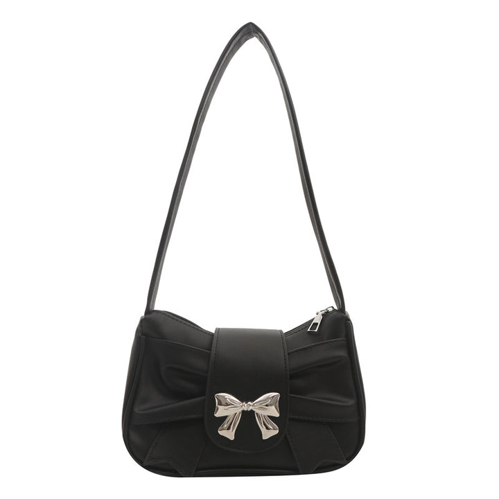 Elegante Schleifenakzent Schultertasche Karnz