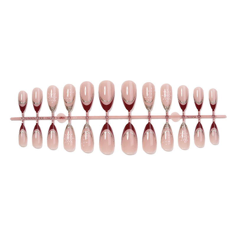 Glamouröses Stiletto Press-On Nagelkunst Set Karnz