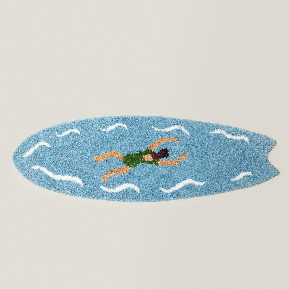 Surfboard-förmige dekorative Badematte Karnz