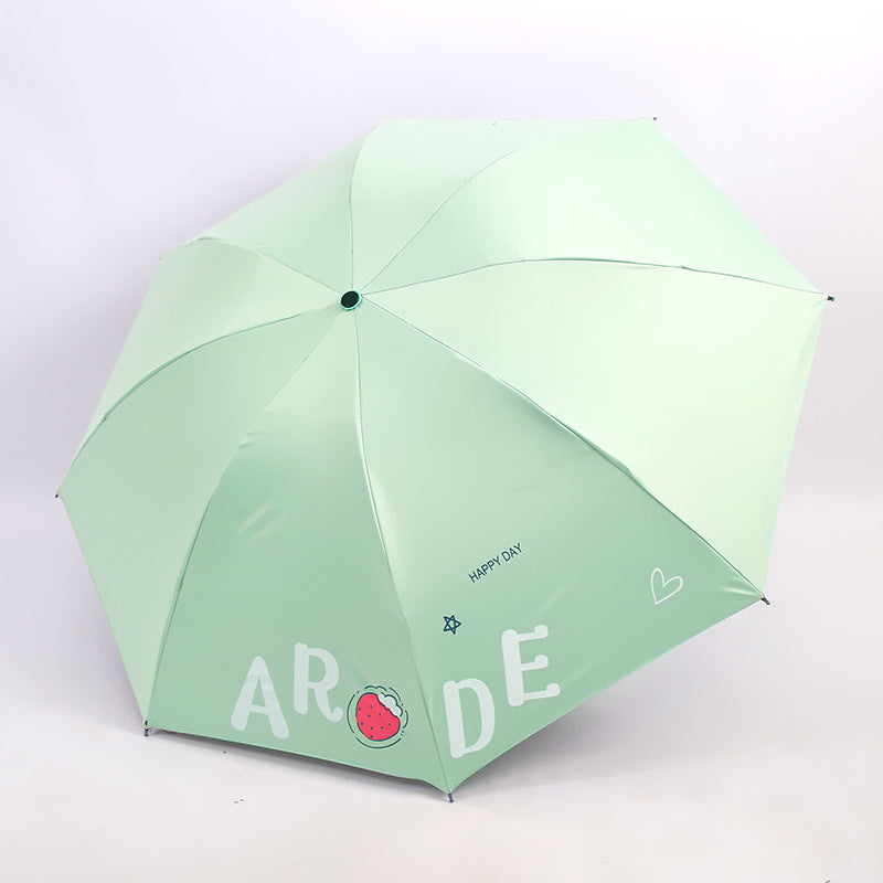 Damen Faltbarer Regenschirm mit fröhlichem Design Karnz