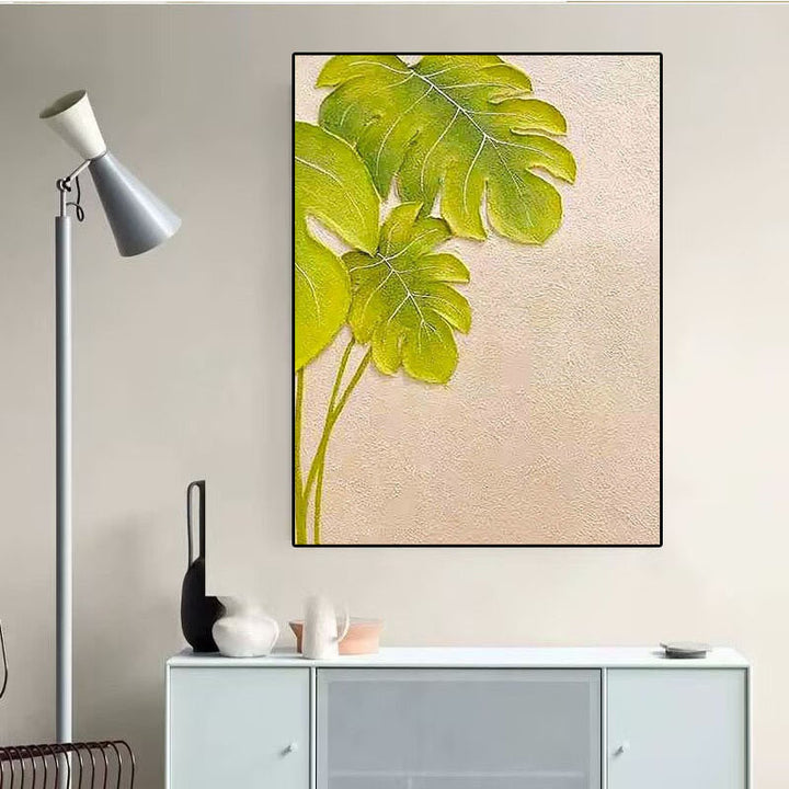 Texturiertes Botanisches Wandkunst