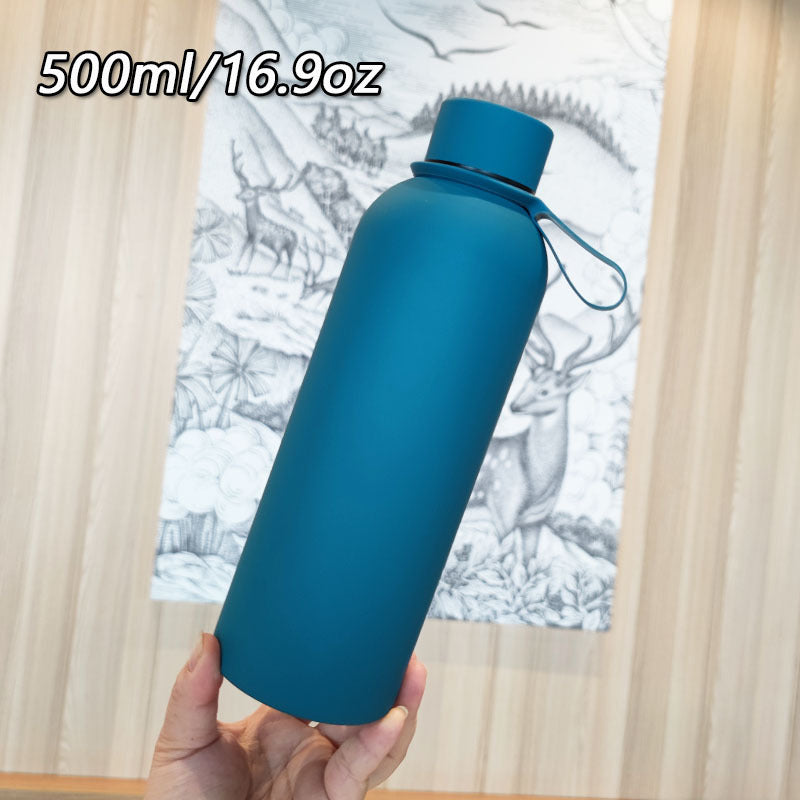 Damen Hochwertige Edelstahltrinkflasche mit rutschfestem Griff Karnz