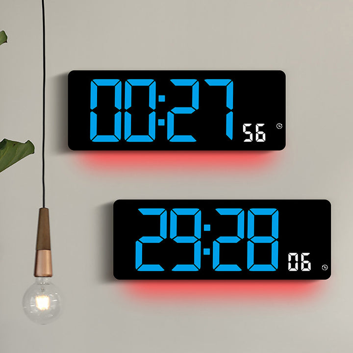 Digitaler Multifunktionswecker mit farbiger LED-Anzeige Karnz