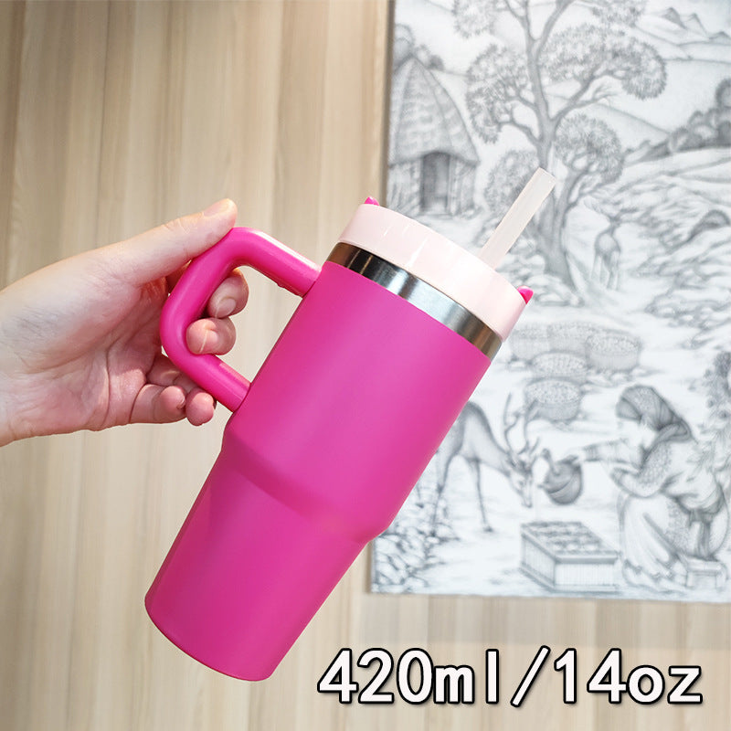 Damen Premium Getränkebecher mit ausklappbarem Strohhalm Karnz