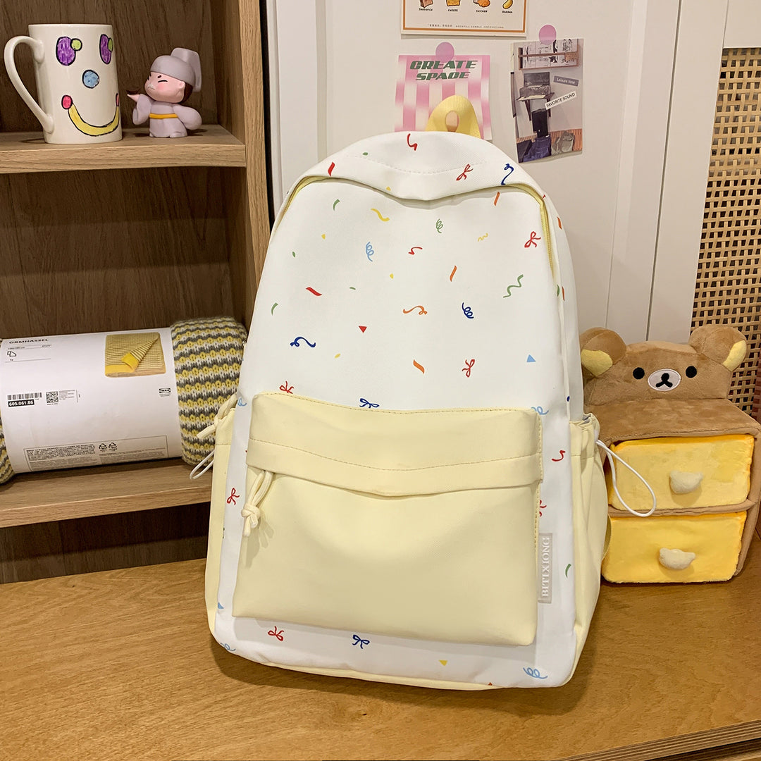 Verspielt gemusterter Rucksack Karnz