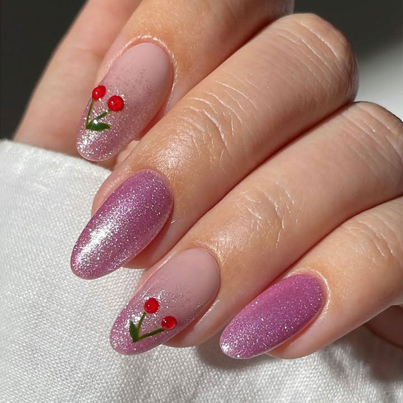 Chic Kirschblüten Nagelkunst