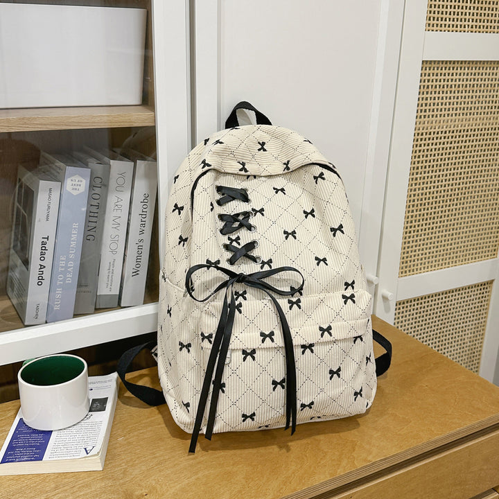 Stylischer Schnürung Schleife Rucksack