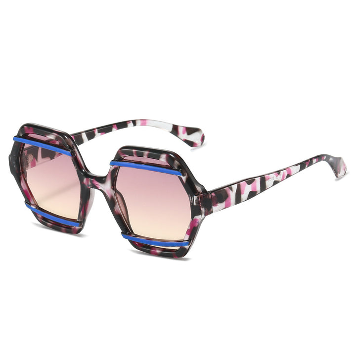 Oversized geometrische Sonnenbrille Karnz