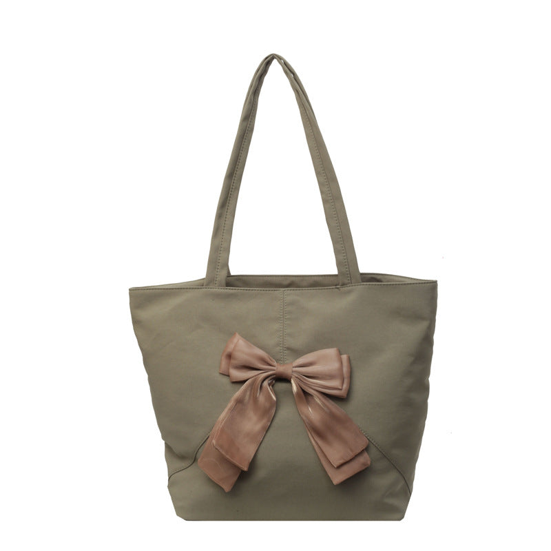 Elegante Bow Detail Tragetasche Karnz