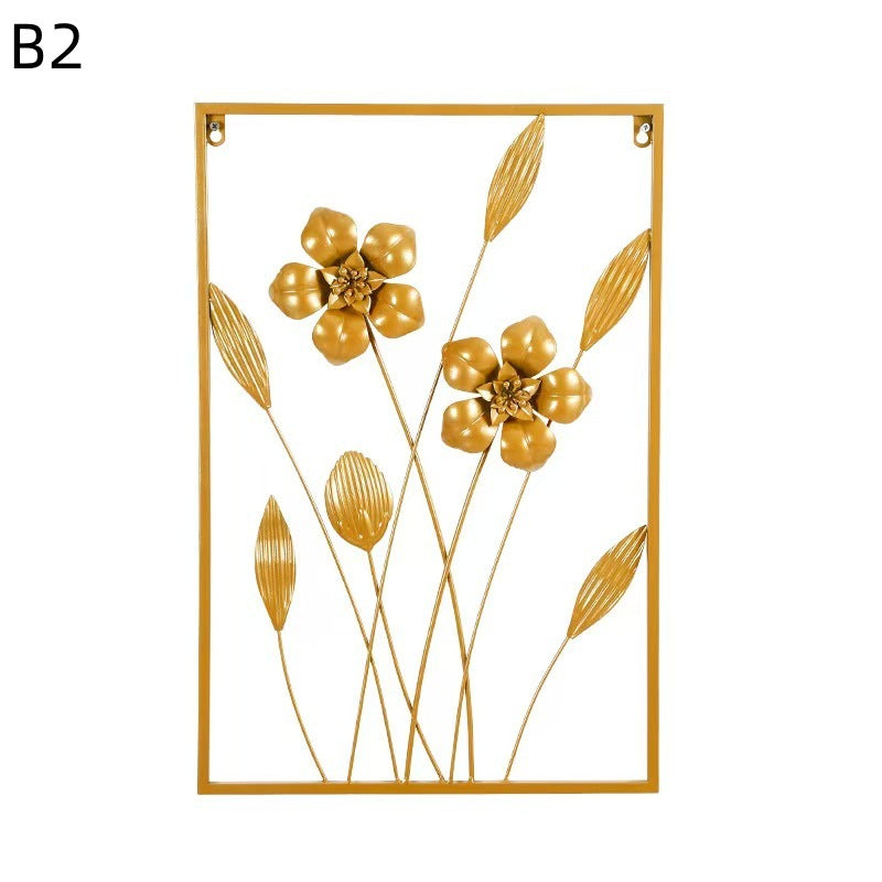 Floral Metal Wandkunst Karnz