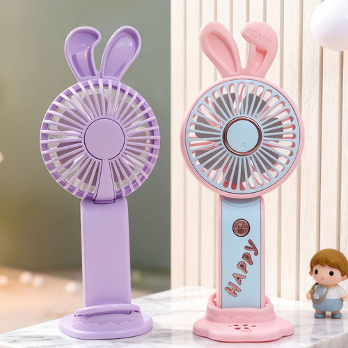 Damen Tragbarer USB Handventilator mit süßem Bärenmotiv Karnz
