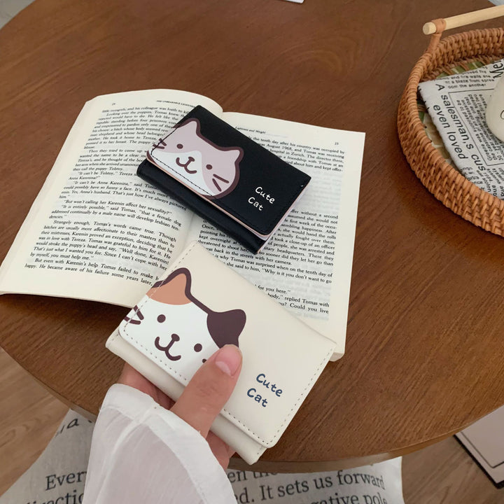 Hübsches illustrierte Katzenportemonnaie