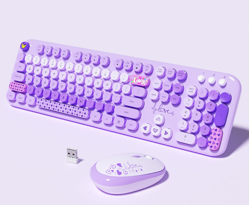 Niedliche Themen Drahtlos Tastatur und Maus Set Karnz