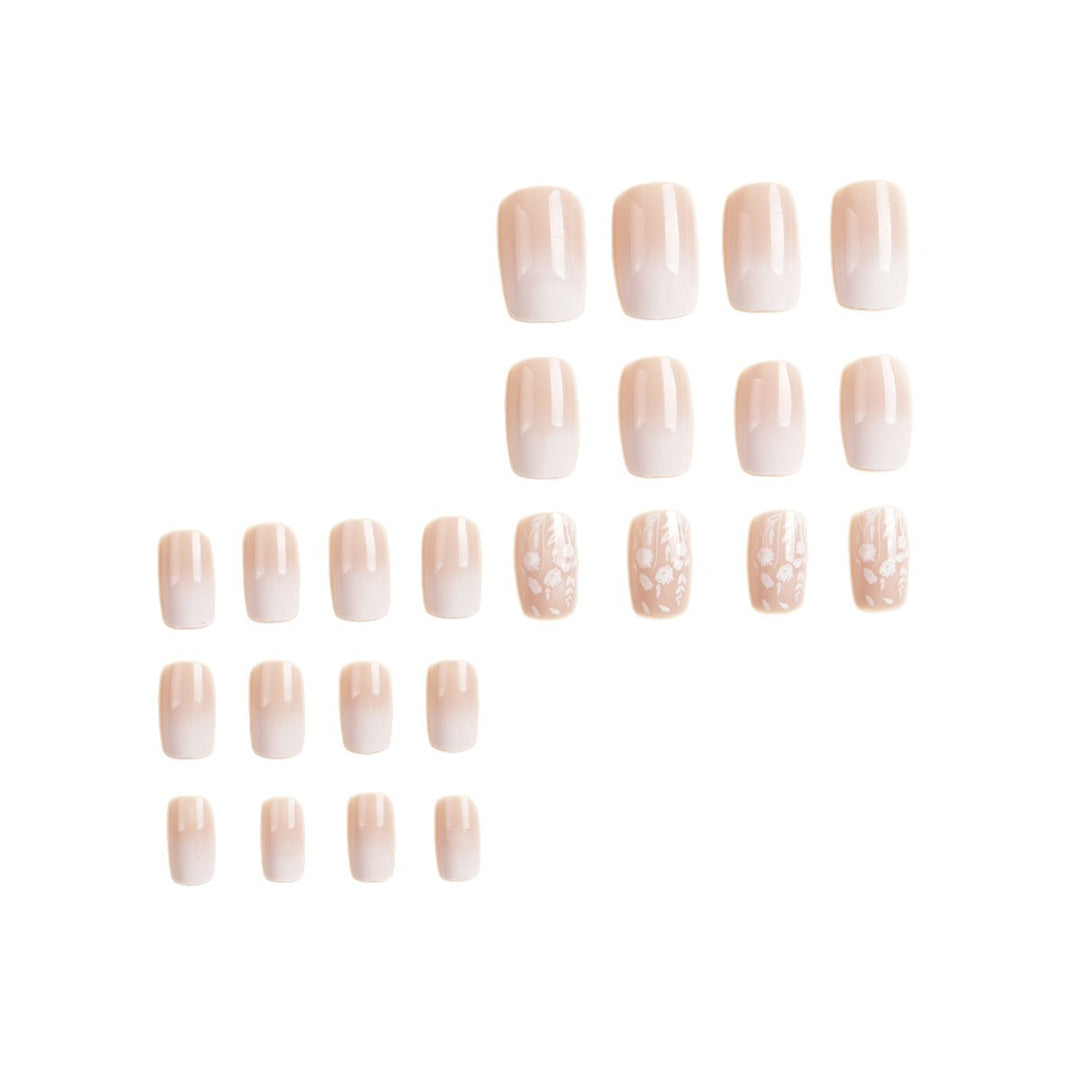 Elegantes Ombre Press-On Nagelkunst Set Karnz