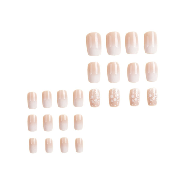 Elegantes Ombre Press-On Nagelkunst Set Karnz