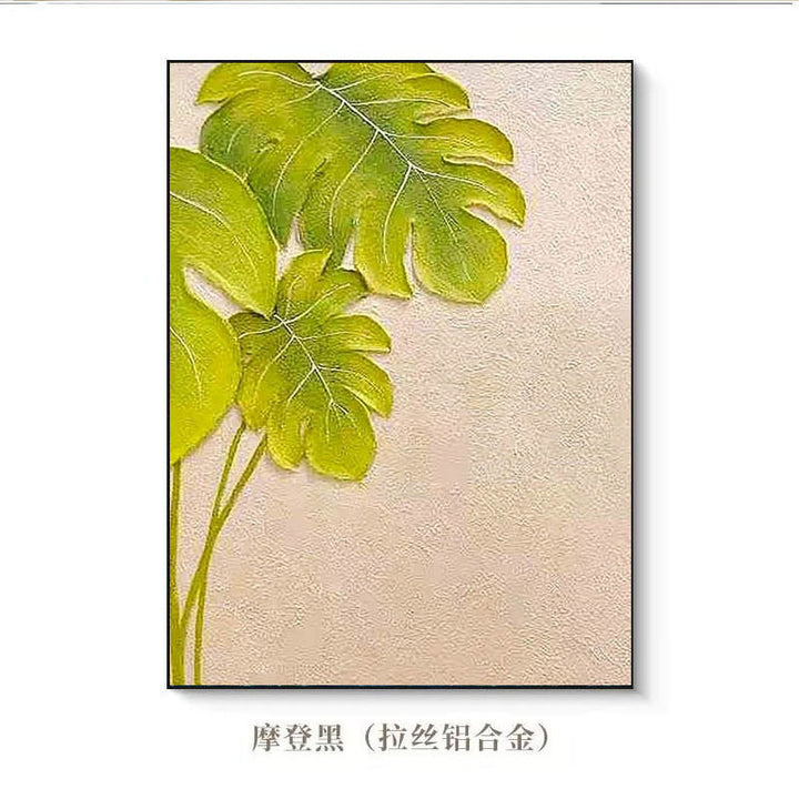 Texturiertes Botanisches Wandkunst