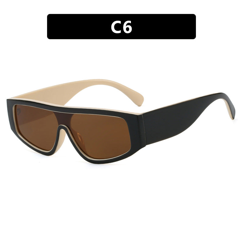 Damen modische Sportsonnenbrille mit innovativem Design und breitem Rahmen Karnz