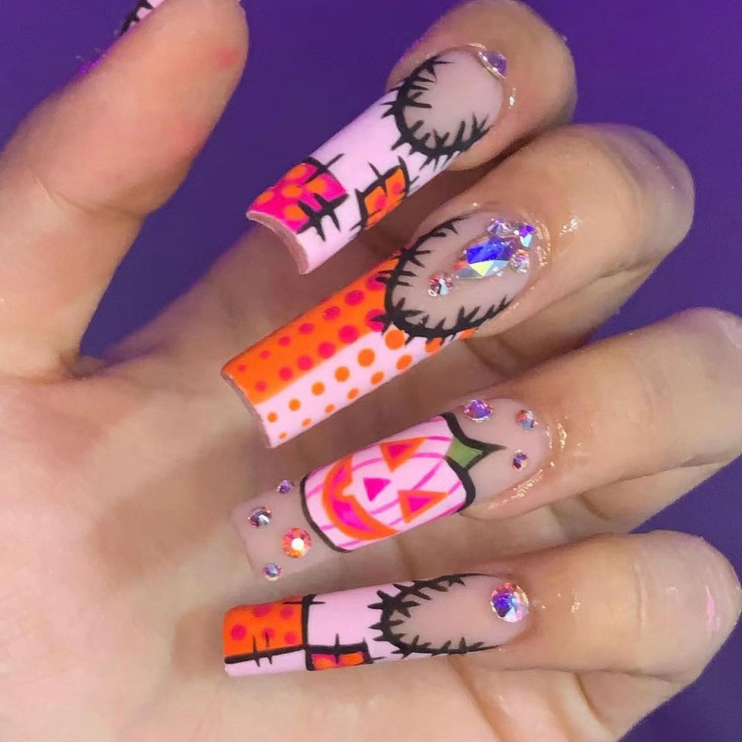 Künstlerisches Halloween-Themen-Nagelset Karnz