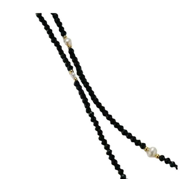Elegante Perlen Brille Kette Karnz