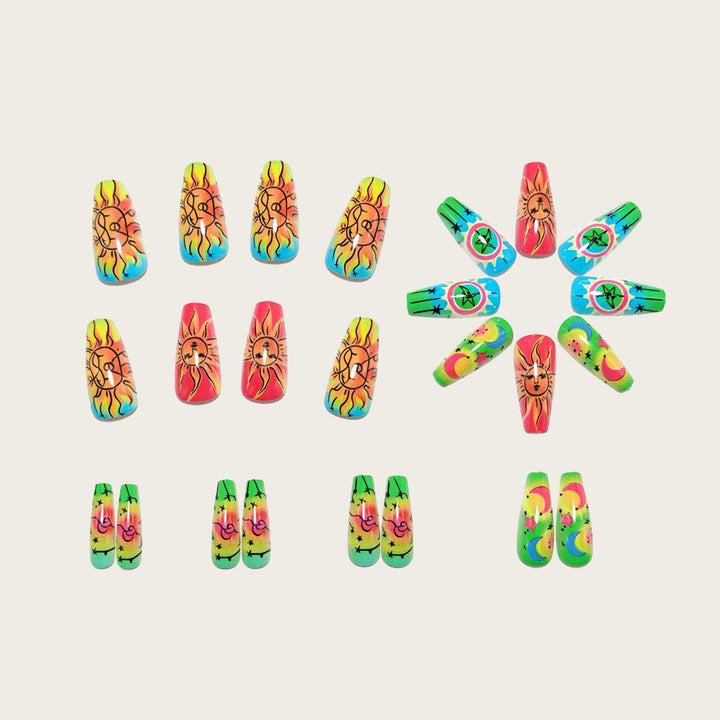 Neon Nagelkunst-Set Karnz