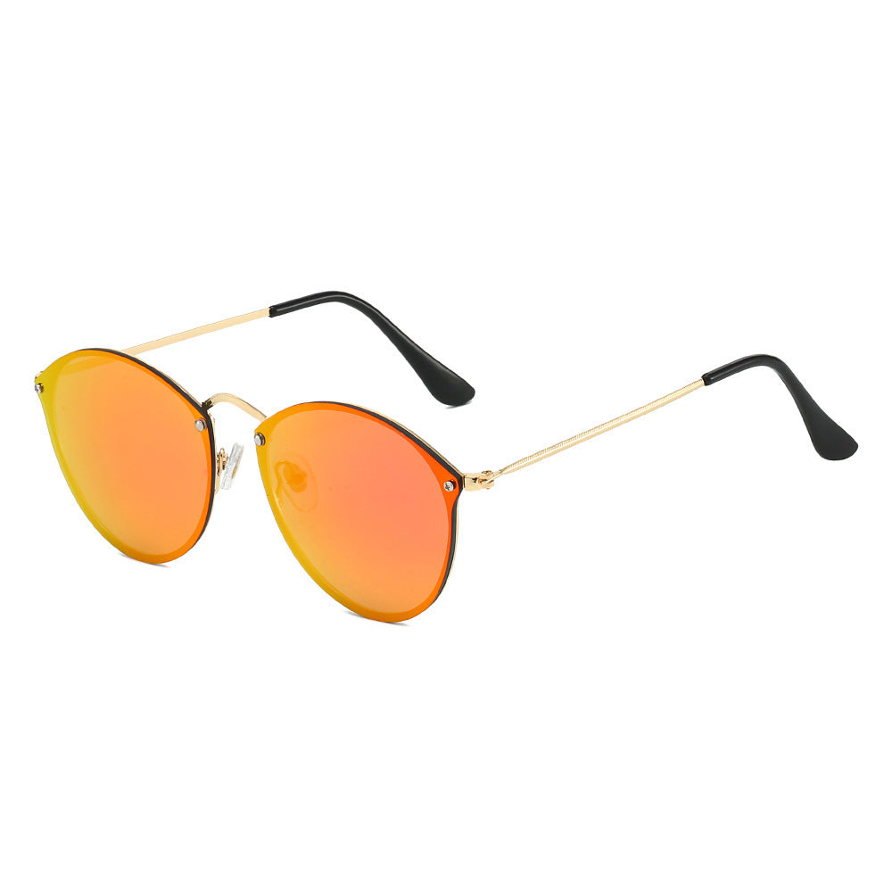 Trendige Runde Sonnenbrille Im Eleganten Design Karnz
