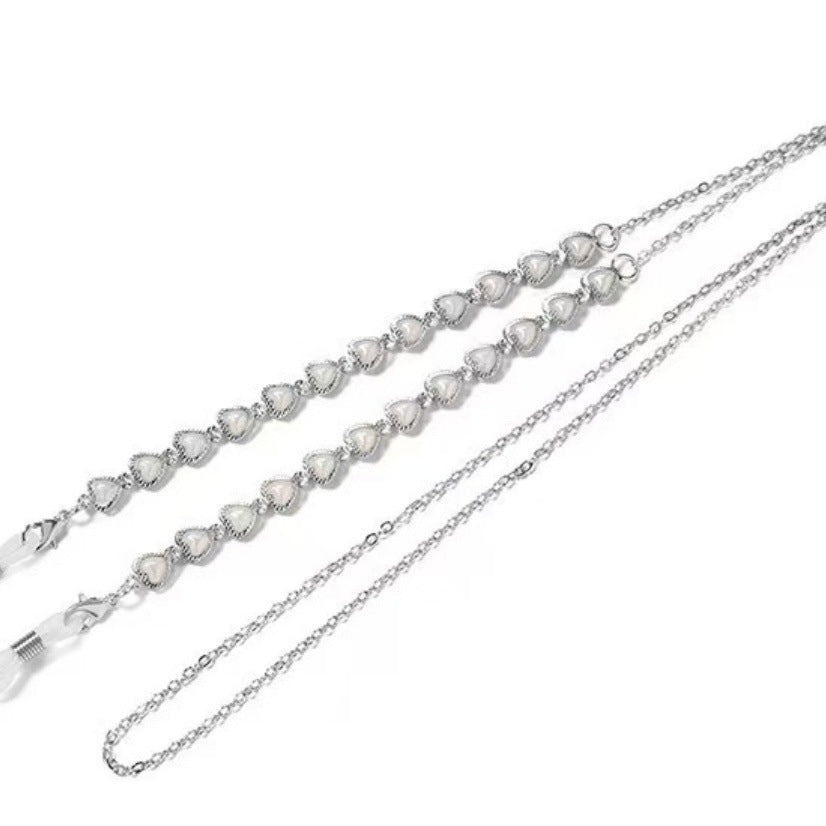 Elegante Perlen Brille Kette Karnz