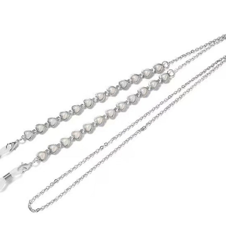 Elegante Perlen Brille Kette Karnz
