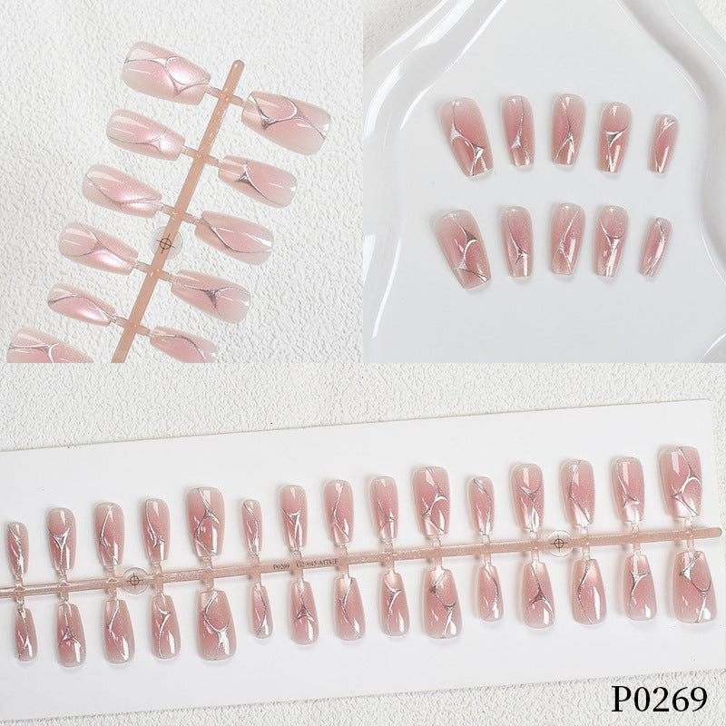 Elegante Künstlerische Press-On Nagelspitzen Karnz