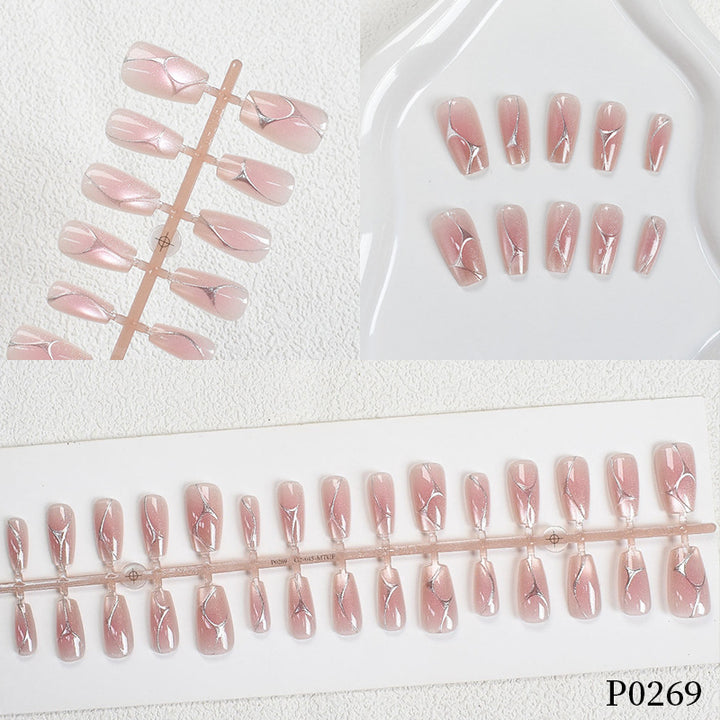 Elegante Künstlerische Press-On Nagelspitzen Karnz