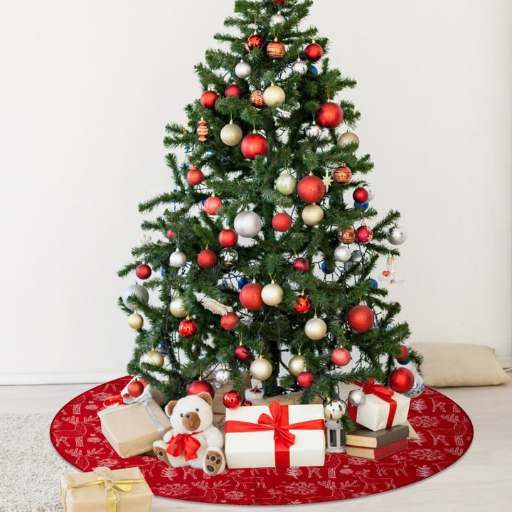 Festlicher Rentier-Muster Weihnachtsbaumrock