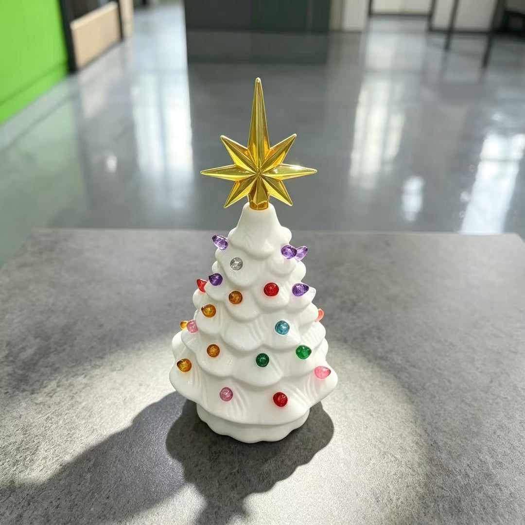 Dekorative Keramische Weihnachtsbaumfigur Karnz