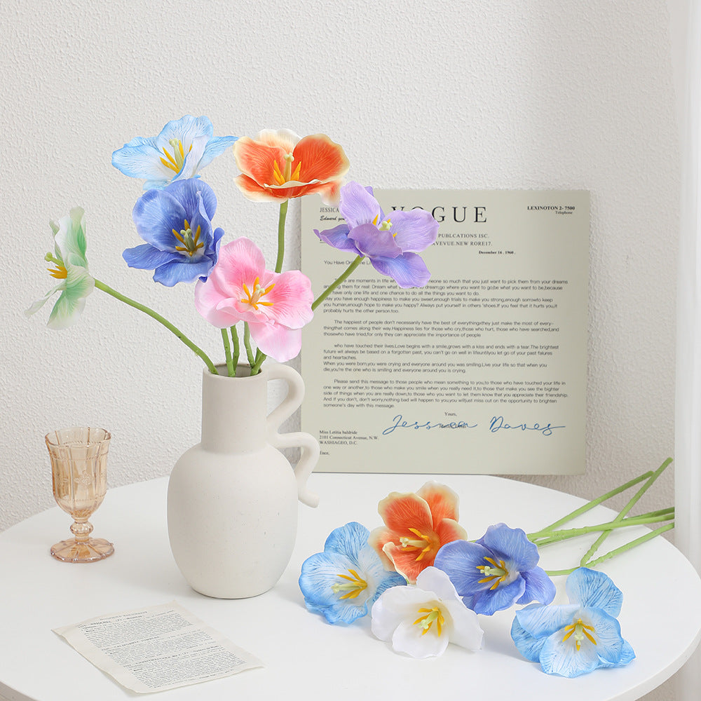 Künstlicher Orchideenblütenzweig mit detailreichen Blüten Karnz