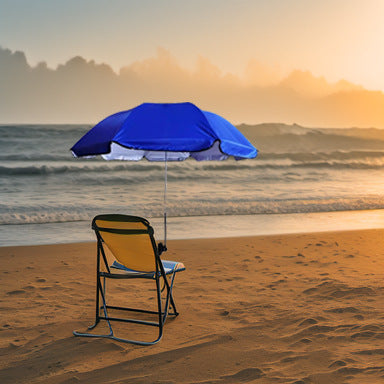Damen Verstellbarer Strand-Sonnenschutzschirm mit Bodenverankerung Karnz