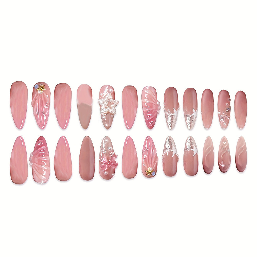 Nautisches Press-On Nagelset Karnz