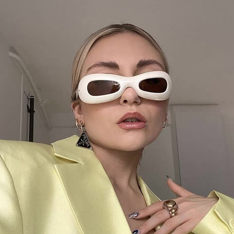 Damen Retro-inspirierte Sonnenbrille mit stylischem Rahmen und UV-Schutz Karnz