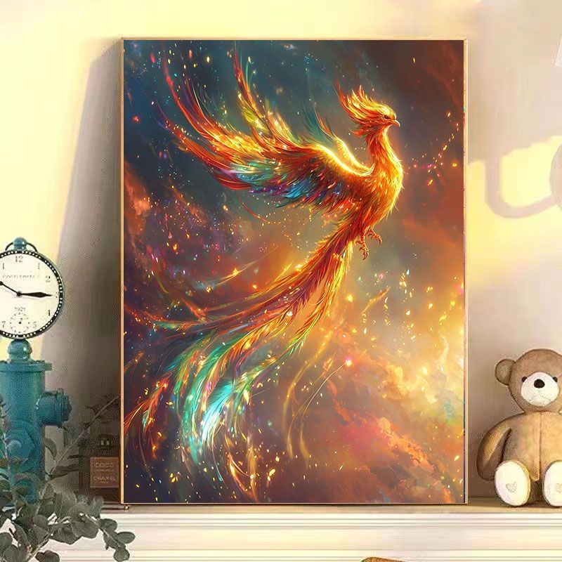 Abstract Phoenix Wandkunst Druck Karnz