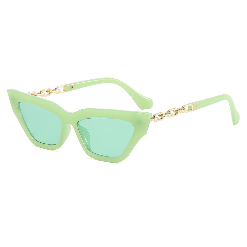 Damen Trendige Sonnenbrille mit exklusiven Kettendetails Karnz