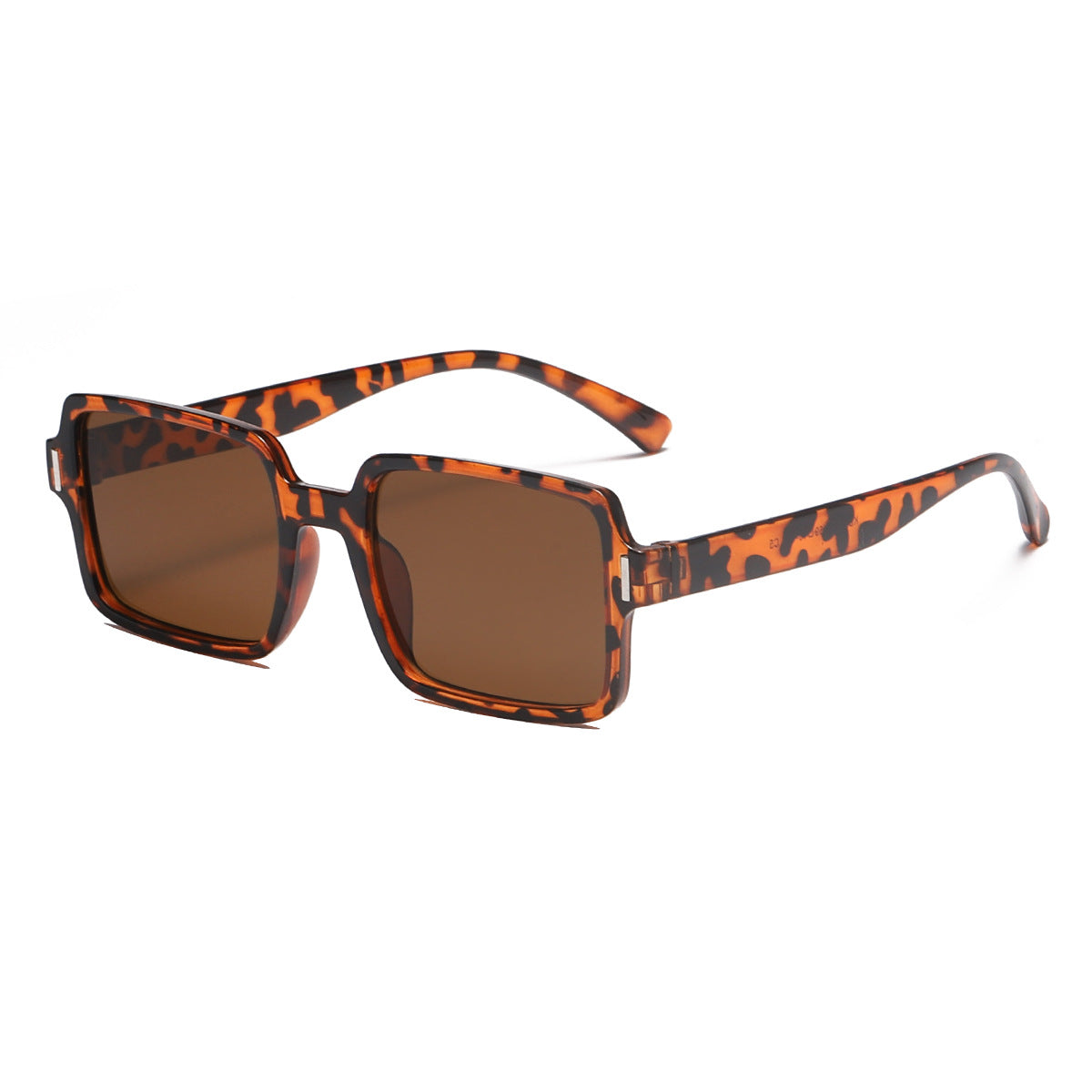 Damen quadratische Sonnenbrille im eleganten Leopardenmuster Karnz