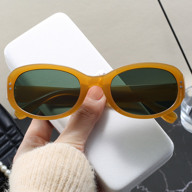 Damen elegante Oversized-Sonnenbrille mit schützendem UV-Schutz Karnz