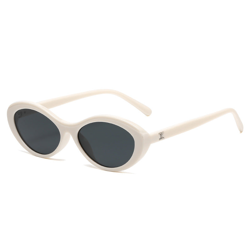Damen stilvolle Sonnenbrille im ovalen Design Karnz