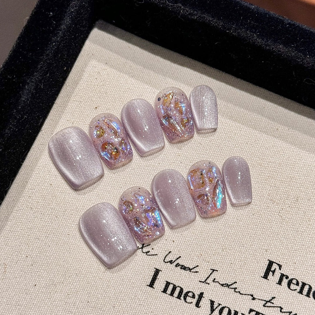 Glitzernde Nagelkunst Press-On Set Karnz
