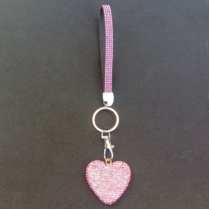 Rhinestone Herz Schlüsselanhänger Karnz