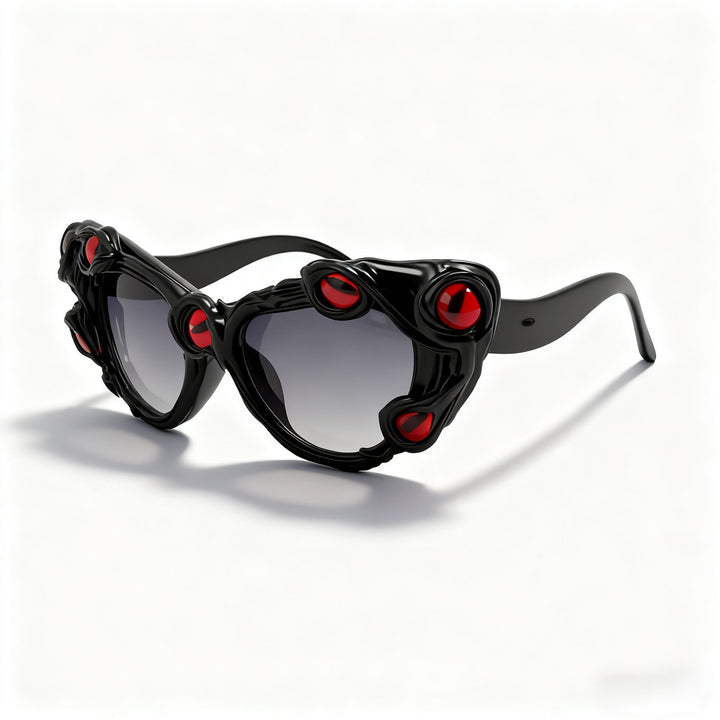 Damen Statement-Sonnenbrille mit extravaganten Verzierungen Karnz