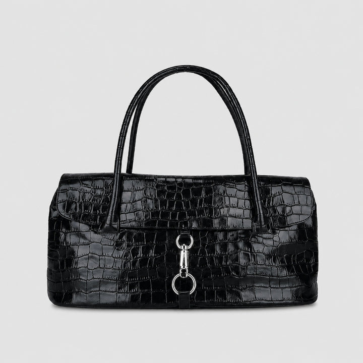 Elegante Krokodilmuster-Handtasche