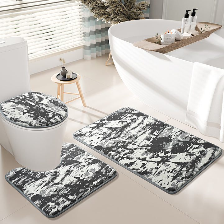 Luxus abstraktes Design Badteppich-Set