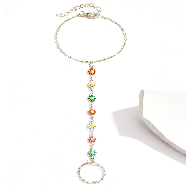 Buntes Edelstein Charme Armband Karnz