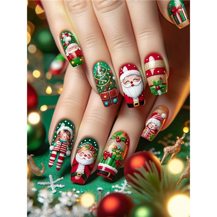 Festliche Feiertags Themen Nagelkunst Karnz