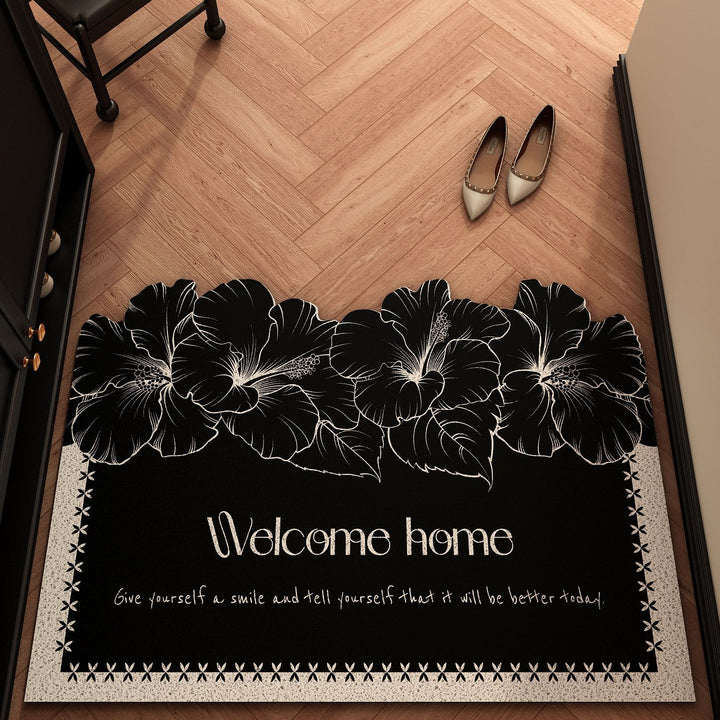 Blumenmuster Willkommensmatte Karnz
