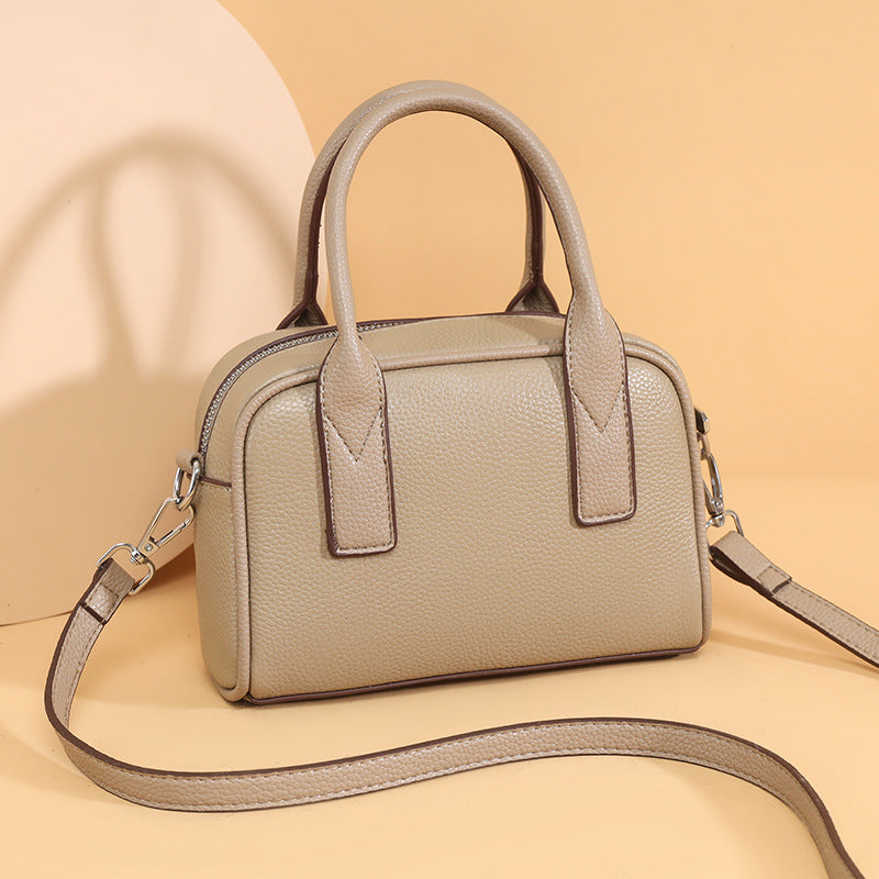 Texturiertes Leder Mini Handtasche Karnz
